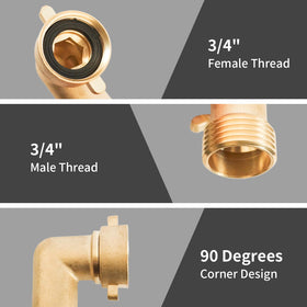 Qualory tight space elbow enables hose routing without bending or kinking