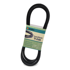 Quanaoo 144959 deck belt close-up, half-inch wide for smooth mowing performance.