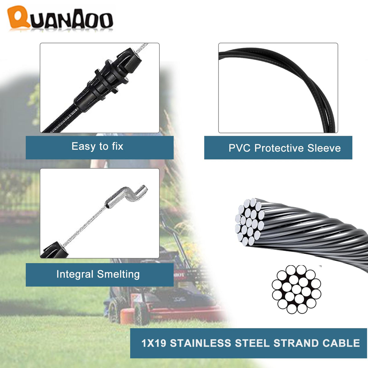 Quanaoo brake cable durable materials for long-lasting outdoor use