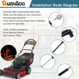 Quanaoo brake cable 133-1998 durable material emphasizes quality construction