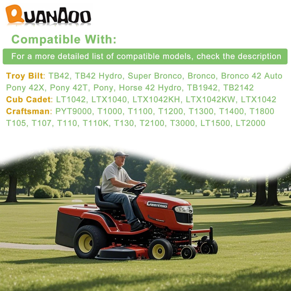 Quanaoo 954-04060C belt made with synthetic rubber and polyester fiber for durability.