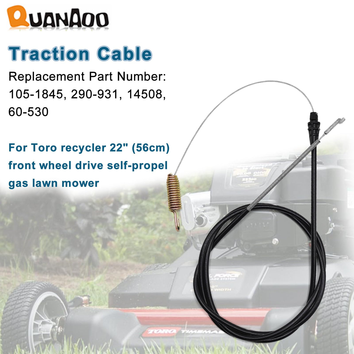 Quanaoo compatible with Toro Recycler 22-inch models for reliable drive control