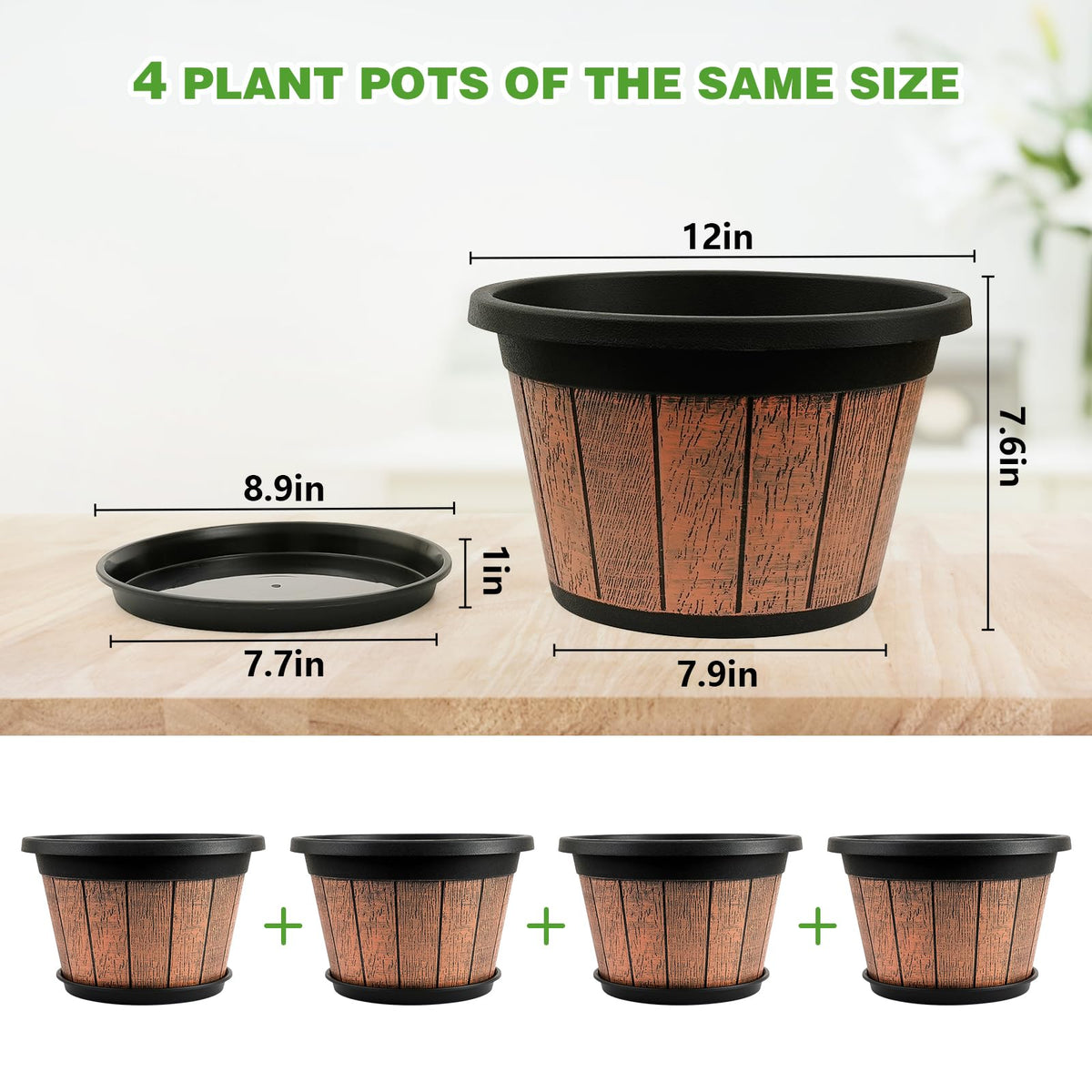 Quarut brown retro design pot placed on a shelf for cozy decor.
