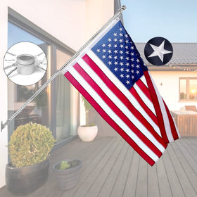 Quarut flag pole kit with a 6ft pole for outdoor display