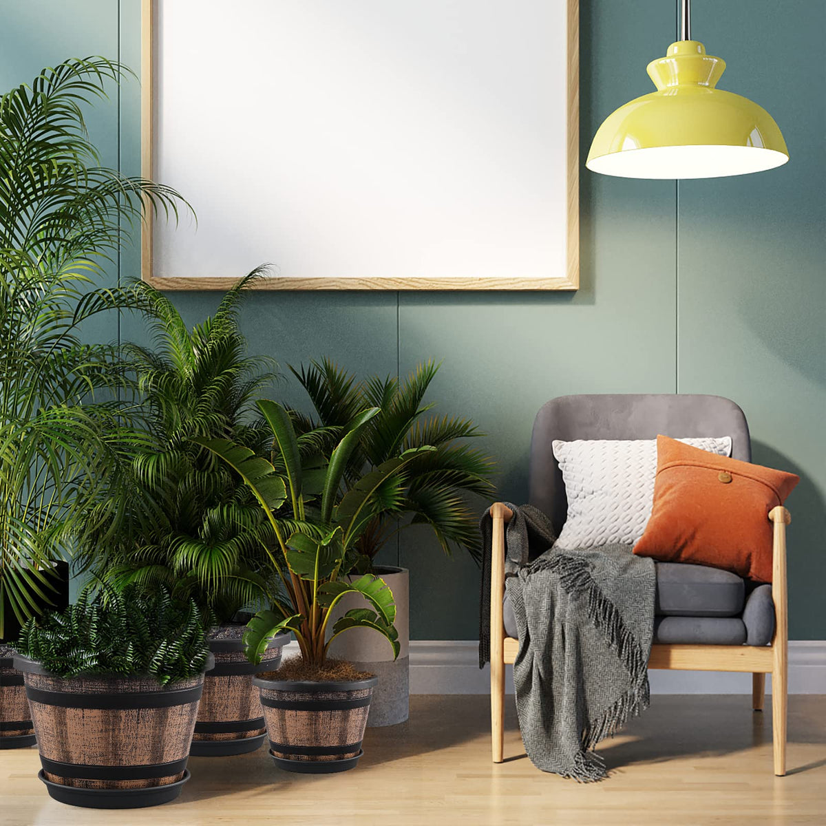 Quarut four-pack display outdoor setup showing versatile planting options