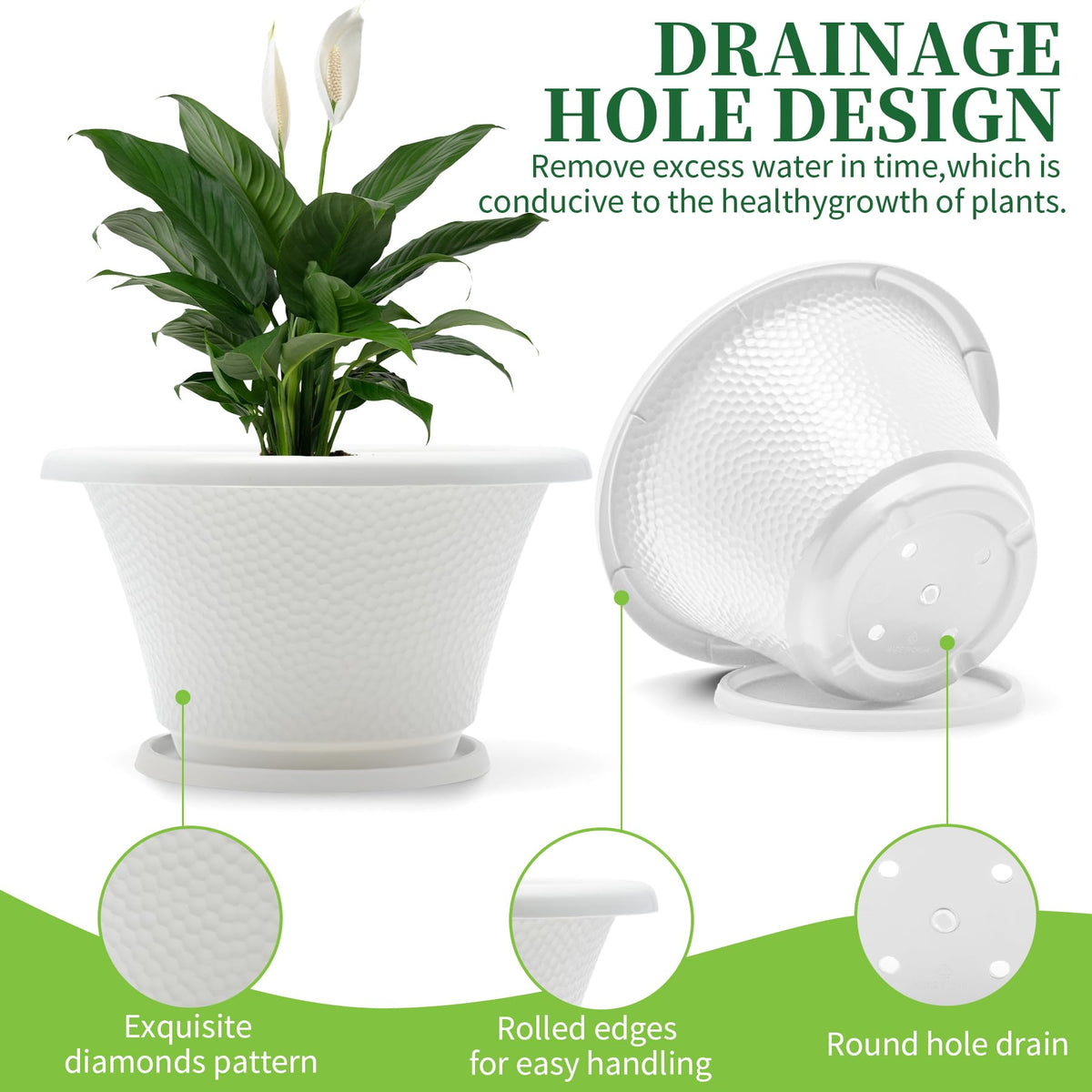 Quarut modern planters suitable for indoor and outdoor spaces