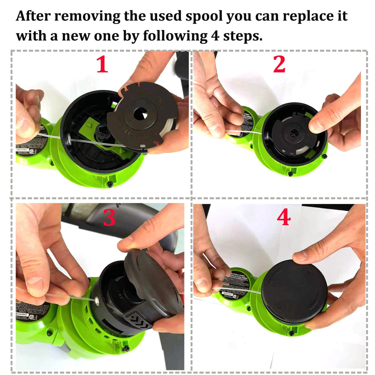 QUASION six-pack provides long-lasting refills for regular trimming.