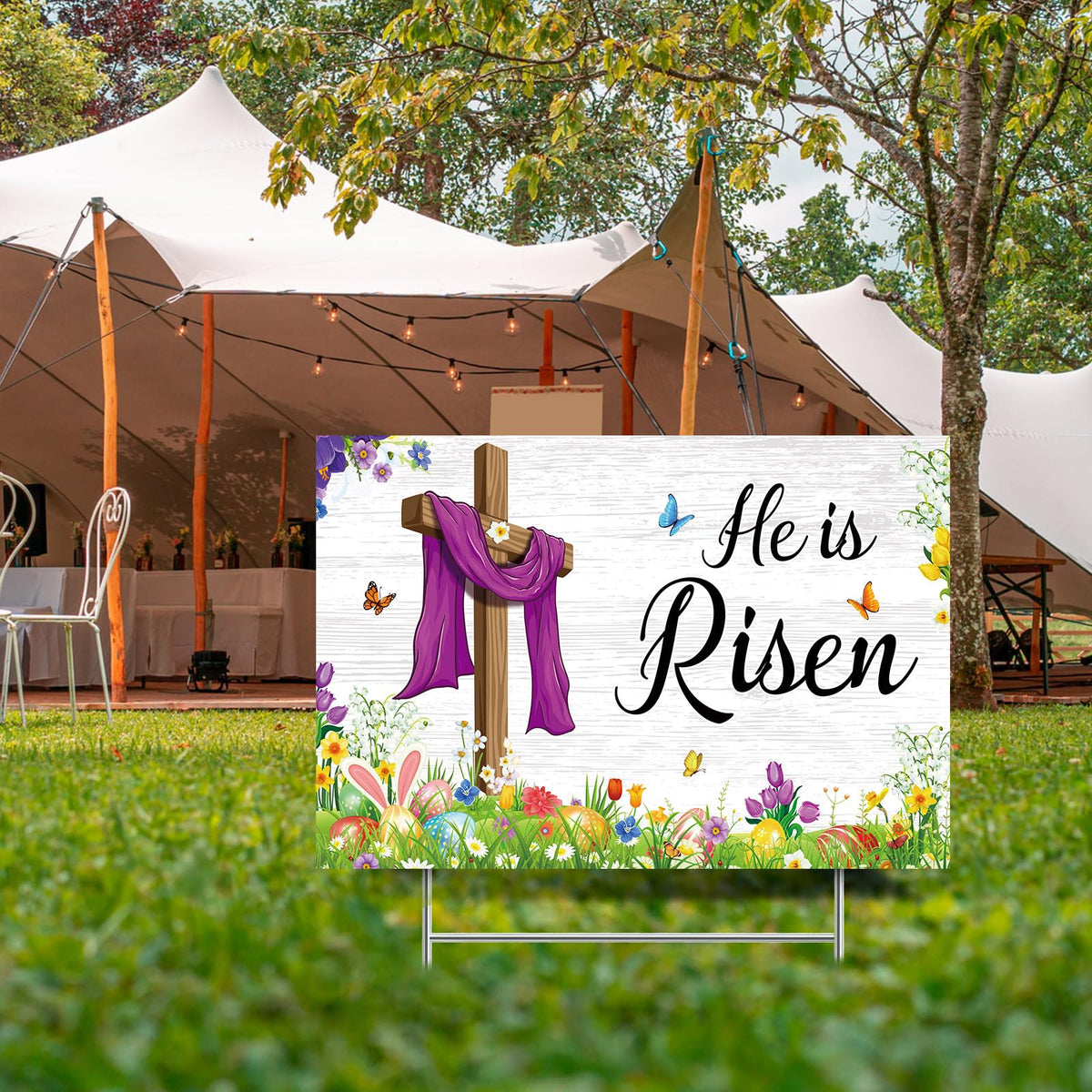 Queekay vibrant colors brighten any lawn or garden during Easter.