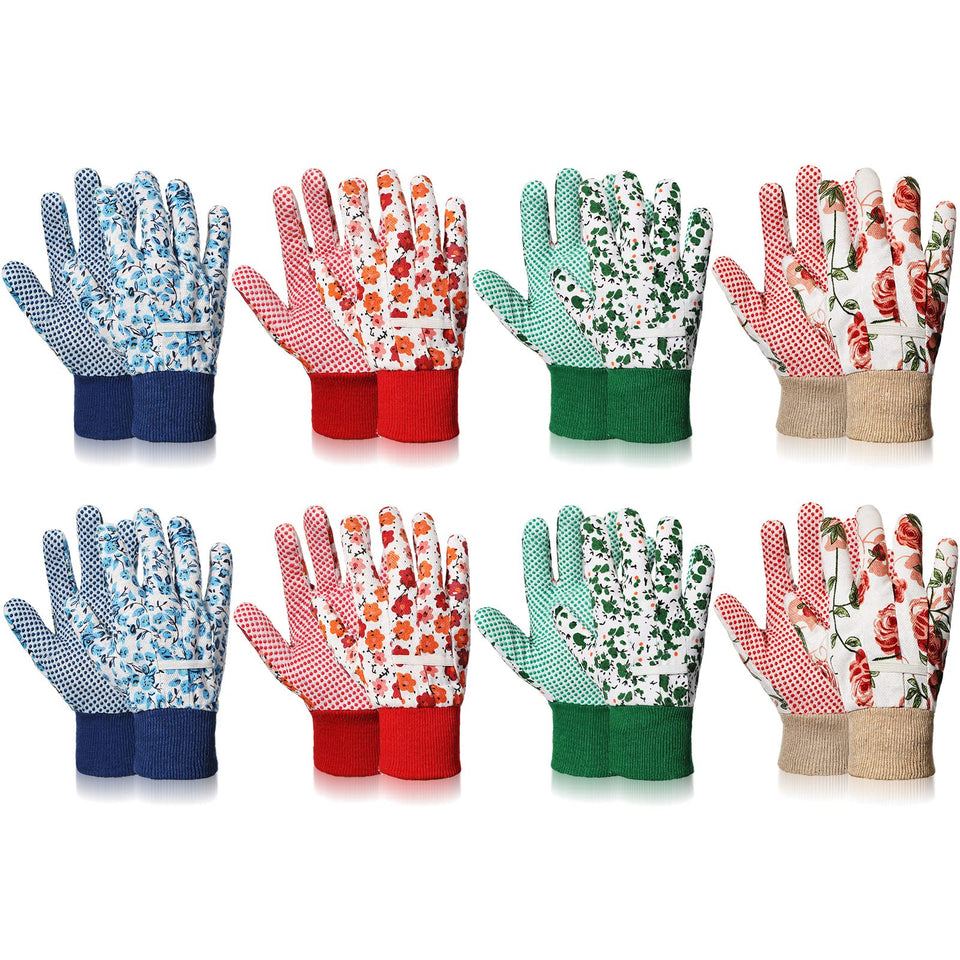 Queekay floral garden gloves style A offer a comfortable fit for planting and pruning.
