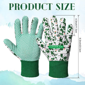 Queekay floral garden gloves style B provide a soft, breathable layer for long gardening sessions.