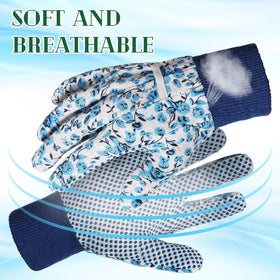 Queekay floral garden gloves style C deliver reliable protection during seedling care.