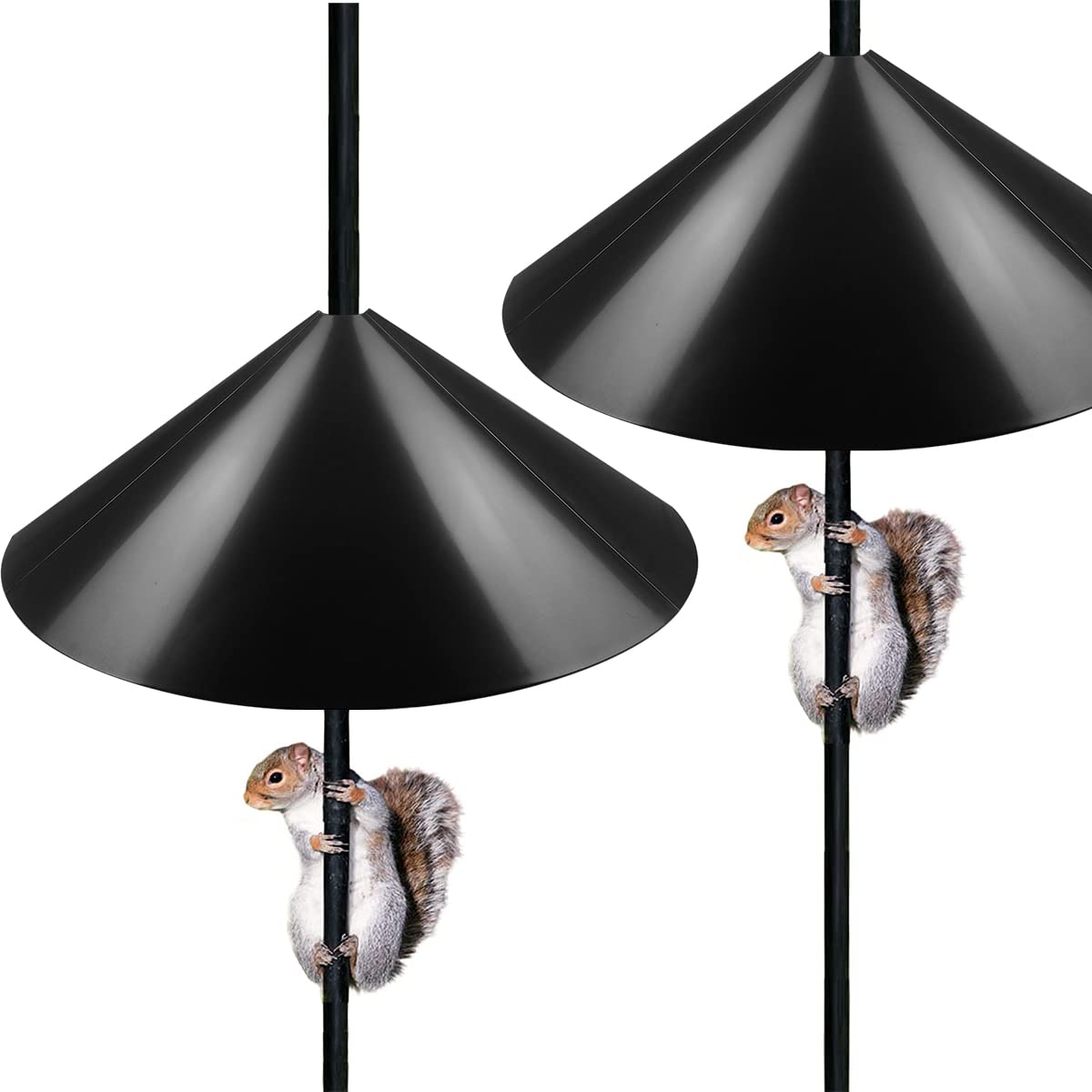 Queension 19inch wide squirrel baffle blocks access to feeders