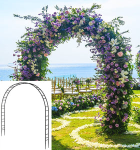Queension extra-large garden arch frame with prongs base for stable outdoor setup.