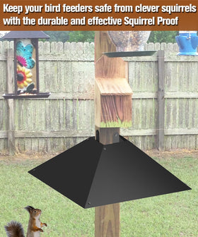Queension post baffle fits 3.5–4.5 inch posts securely.