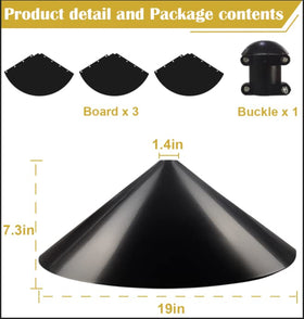 Easy to install around existing poles and shepherd hooks.