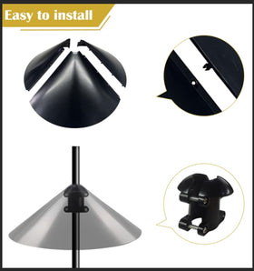 Queension 19inch diameter baffle fits most poles and shepherd hooks