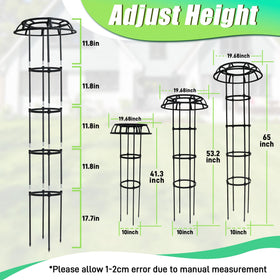 Quibbay climbing plants trellis with metal and plastic coating resists weathering