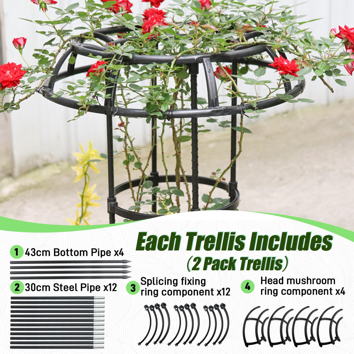 Quibbay easy-assembly trellis lets you set up quickly