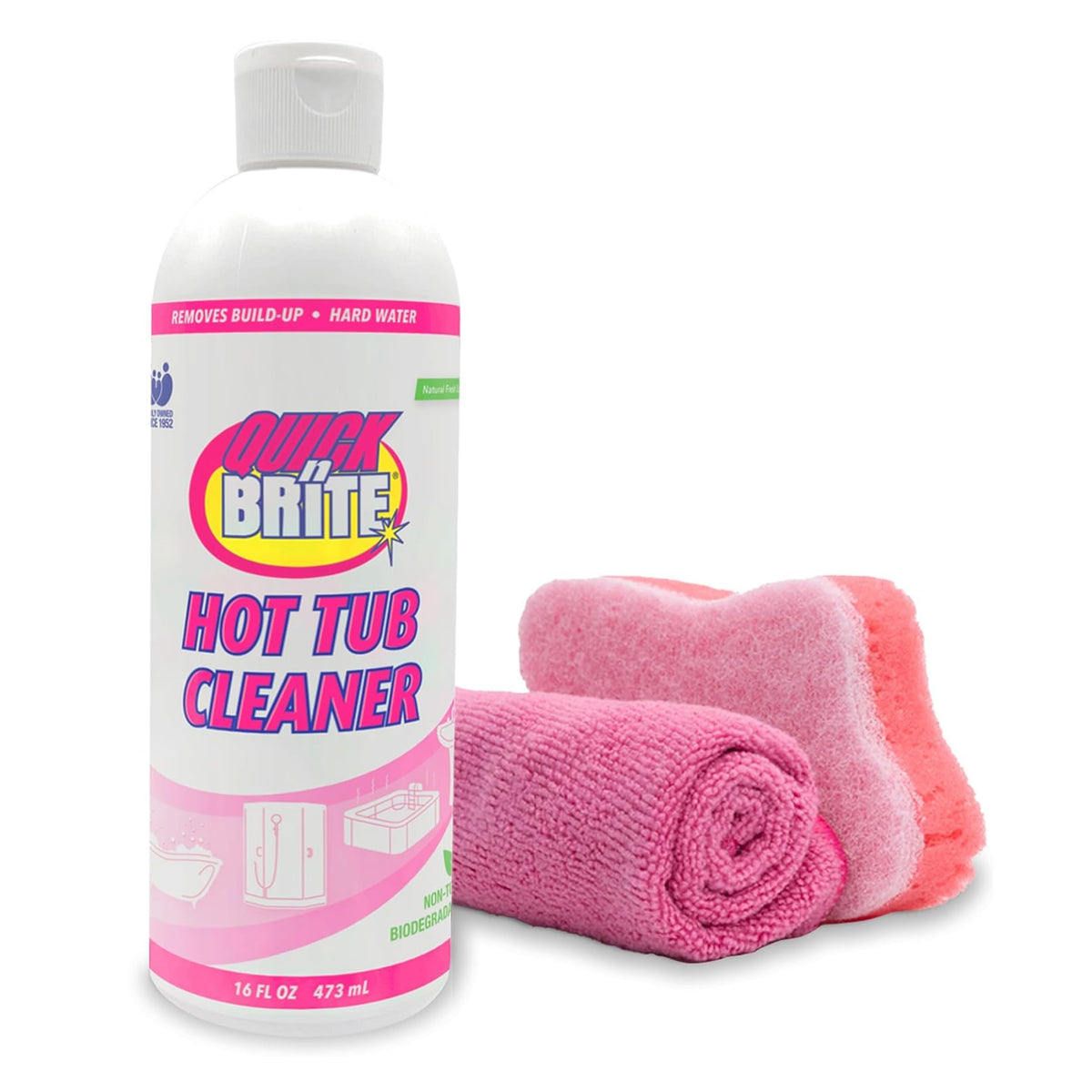 Quick N Brite gel bottle pour for easy application and quick spot cleaning.