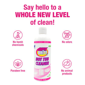 Quick N Brite jet cleaner targets built-up residue inside spa jets.
