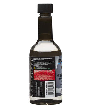 Quicksilver Quickstor instruction panel demonstrates safe usage