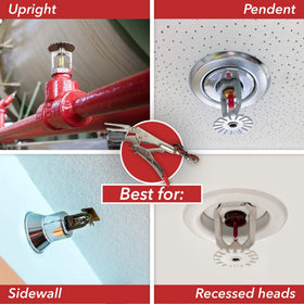 Quickstop Q-MT red arm enables one-handed operation.