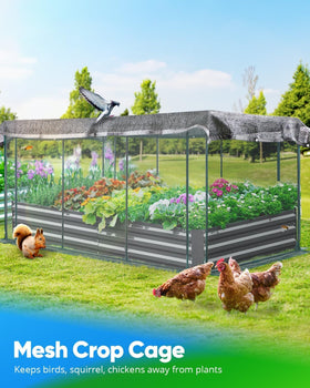 Quictent sturdy metal garden bed withstands weather and time.