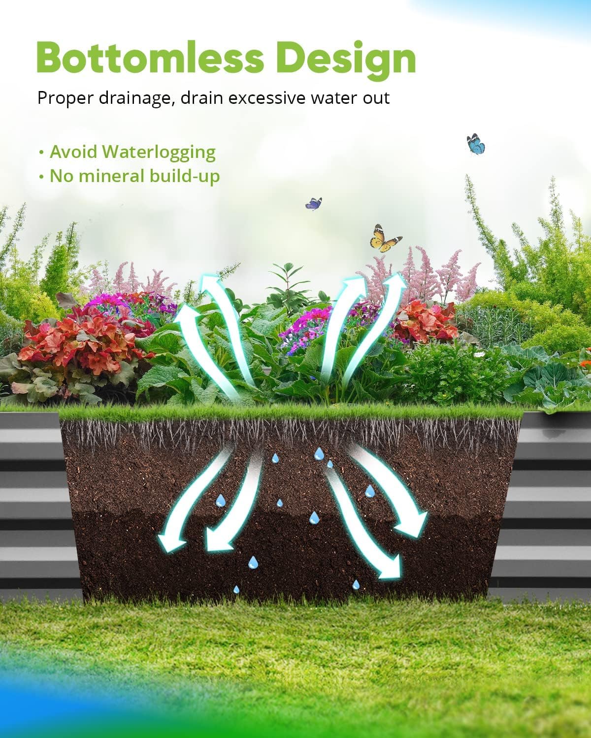 Quictent reinforced middle crossbars boost stability for heavy soil.