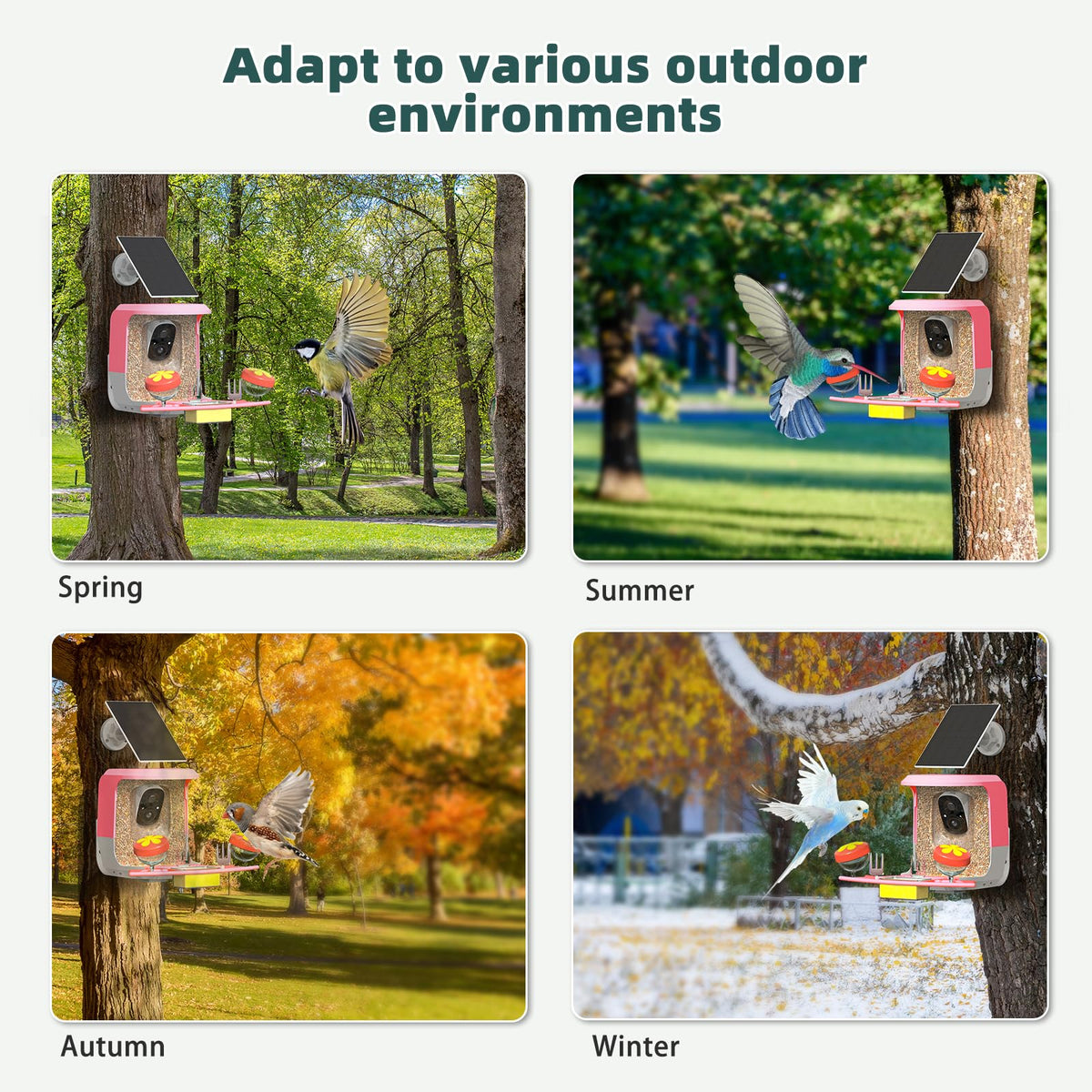 QUICTIGRY Weatherproof design withstands outdoor conditions.