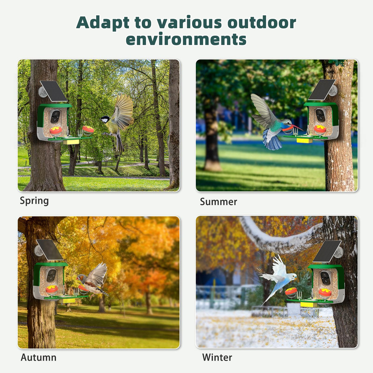 QUICTIGRY SD and cloud storage options for green feeder camera