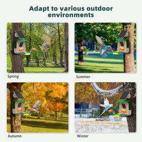 QUICTIGRY SD and cloud storage options for green feeder camera