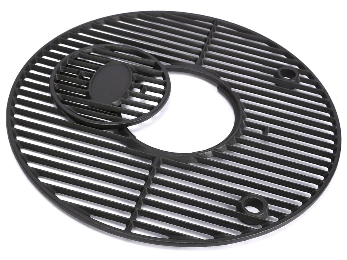 QuliMetal round grill grate for Akorn Kamado fits 20-inch grills for even heat and strong searing.