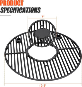QuliMetal round grill grate for Louisiana Grills K24 ensures steady heat and tasty sear marks.
