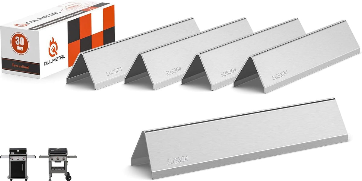 QuliMetal SUS304 flavor bars for Weber Spirit 300 Series compatibility improve heat distribution