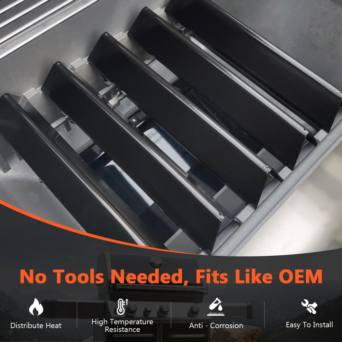 QuliMetal 20GA flavorizer bars offer long-lasting grilling durability.