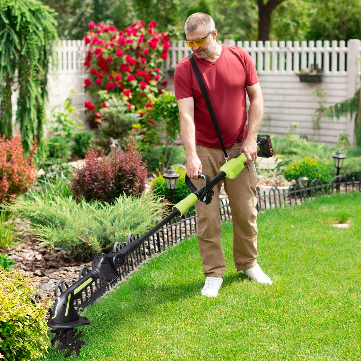 Quick-install extension rod shown for versatile setup and ease.