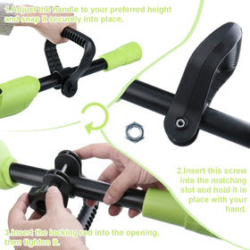 Quini safety switch system to prevent accidental starts during use.