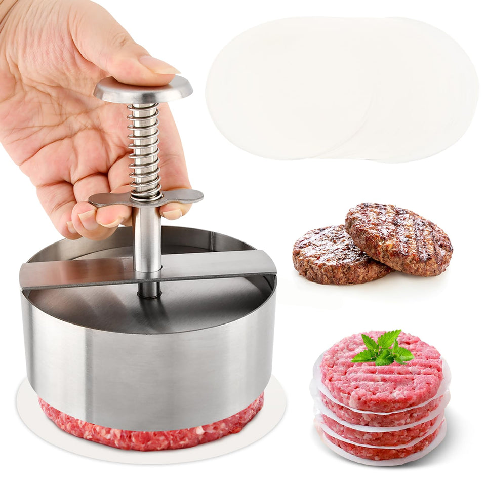 Quivorant burger press with 4.5 inch diameter for uniform patties