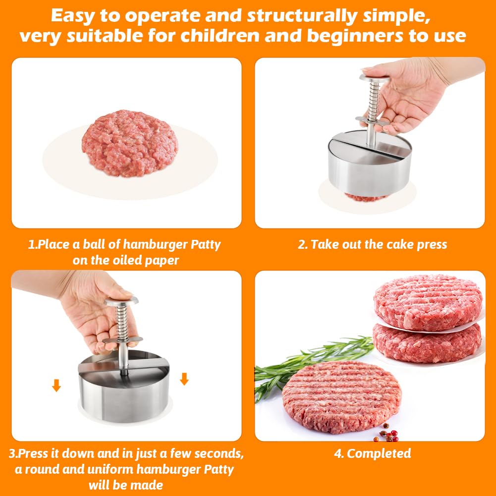 Quivorant multipurpose patty maker doubles as compact grill helper