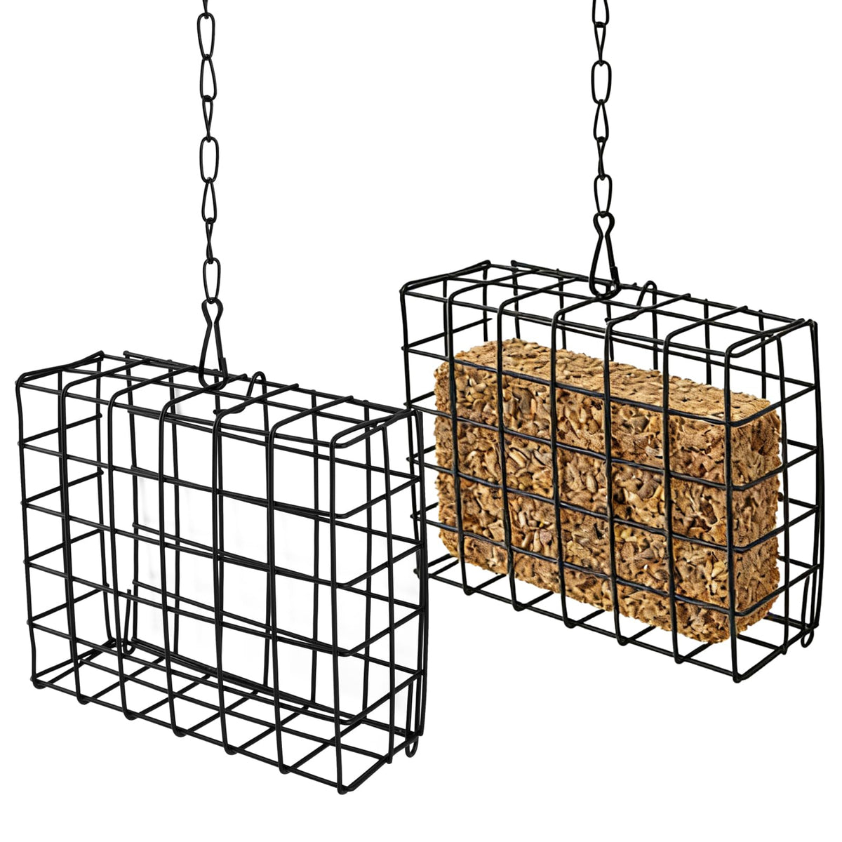 Quivorant two-pack bird feeders ready for hanging.