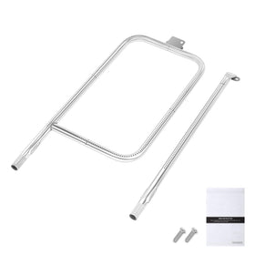 QuliMetal 65032 p-shaped burner tube for Weber Q grills enhances fit and heat coverage.