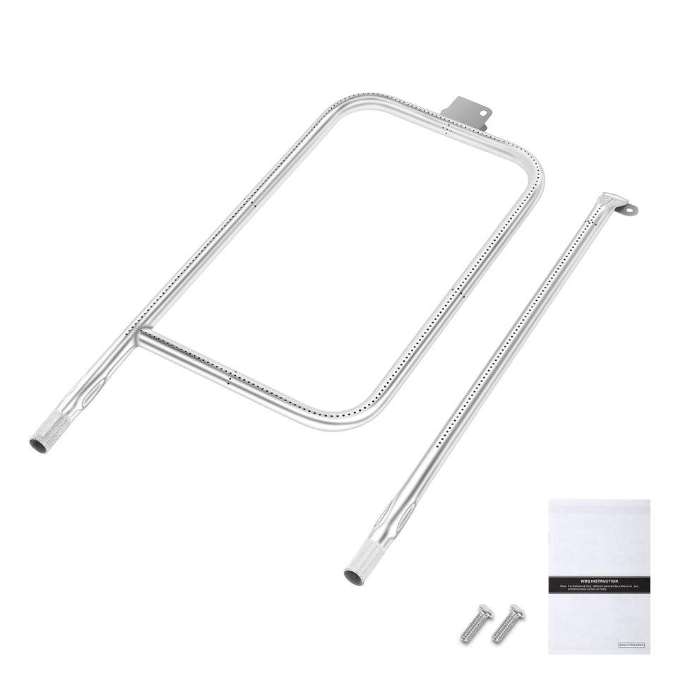 QuliMetal 65032 p-shaped burner tube for Weber Q grills enhances fit and heat coverage.