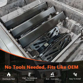 QuliMetal Genesis II fit guide demonstrates compatibility with 300 series grills.