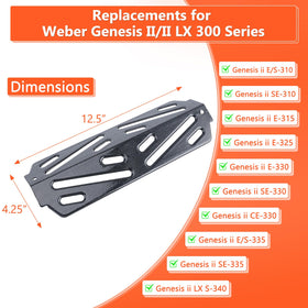QuliMetal Genesis II heat deflector made from 16GA porcelain steel for longevity