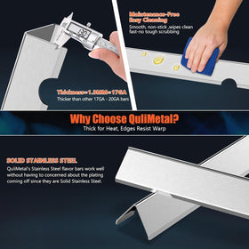 QuliMetal Genesis II heat deflectors close-up demonstrates heat distribution efficiency.