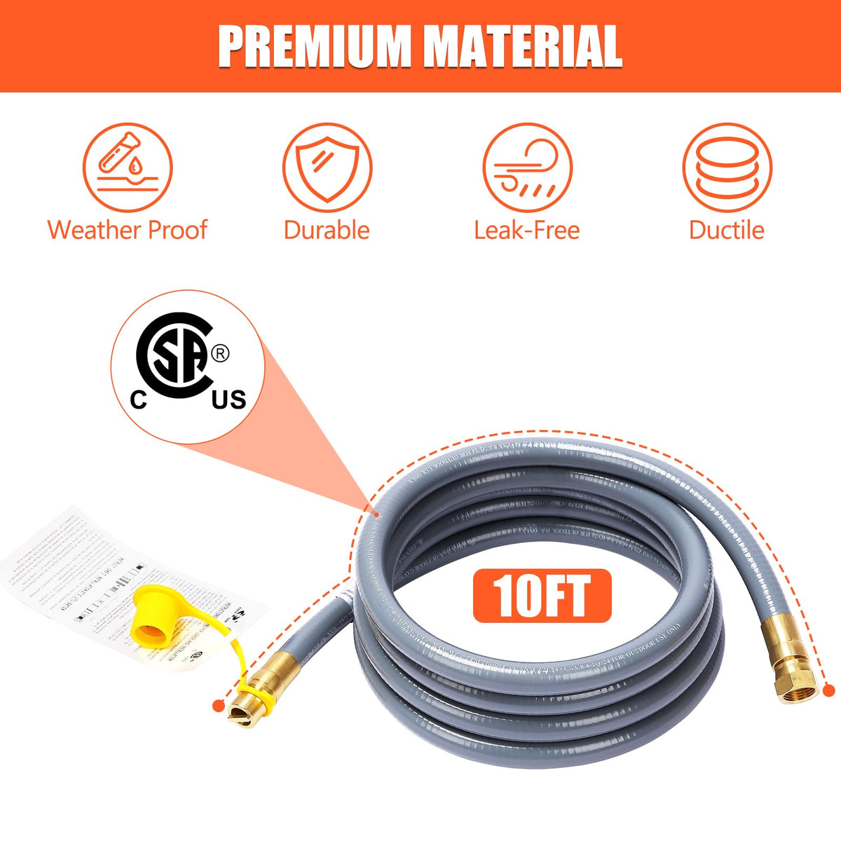 QuliMetal two-orifice sizes 2.0mm and 1.39mm for precise gas flow.