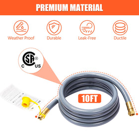 QuliMetal two-orifice sizes 2.0mm and 1.39mm for precise gas flow.