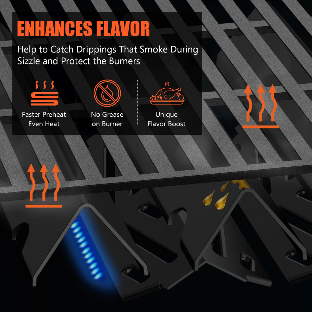QuliMetal porcelain enamel finish enhances durability and heat resistance.