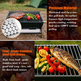 QuliMetal spark protection mesh shields sparks during breezy backyard sessions