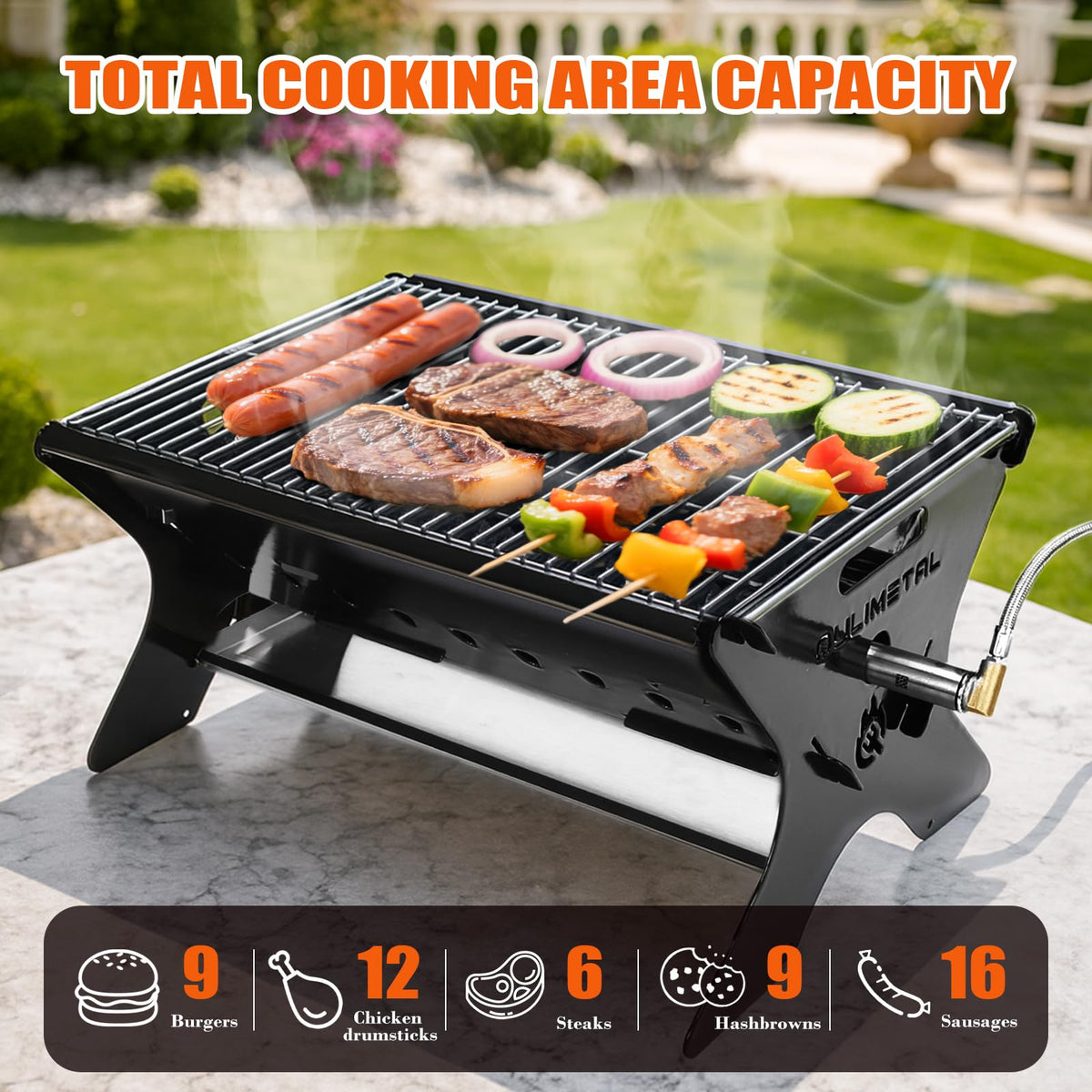QuliMetal stainless steel cooking grate resists rust and fits cast-iron pans